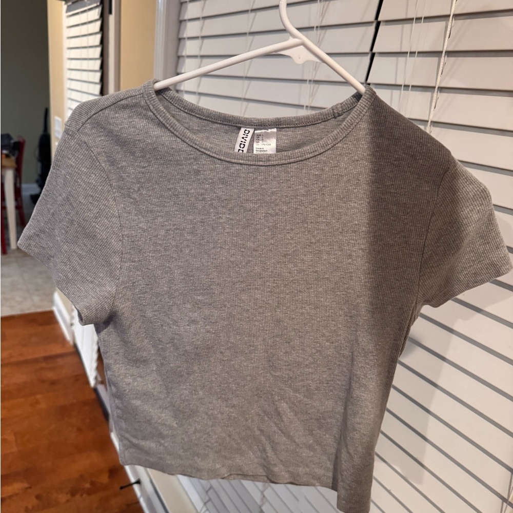 Grey baby tee